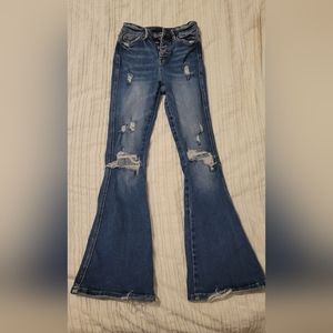 Size 23 regular Buckle flare leg jeans
